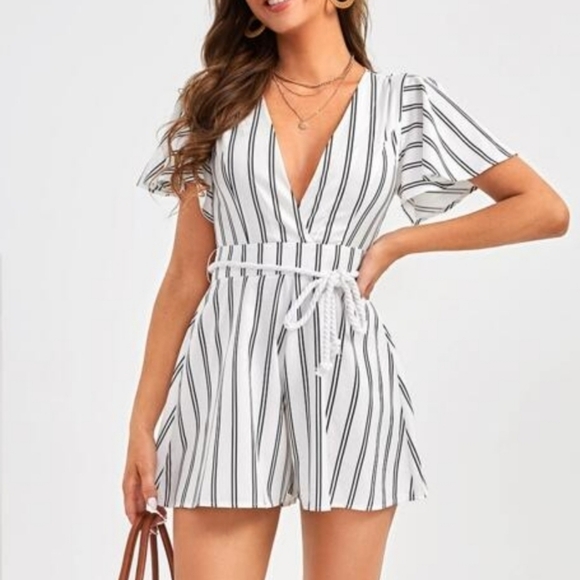 Shein Striped Romper - Picture 9 of 9